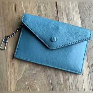 HOBO Goldie Small Love Wins All Card Case Wallet Agave Leaf